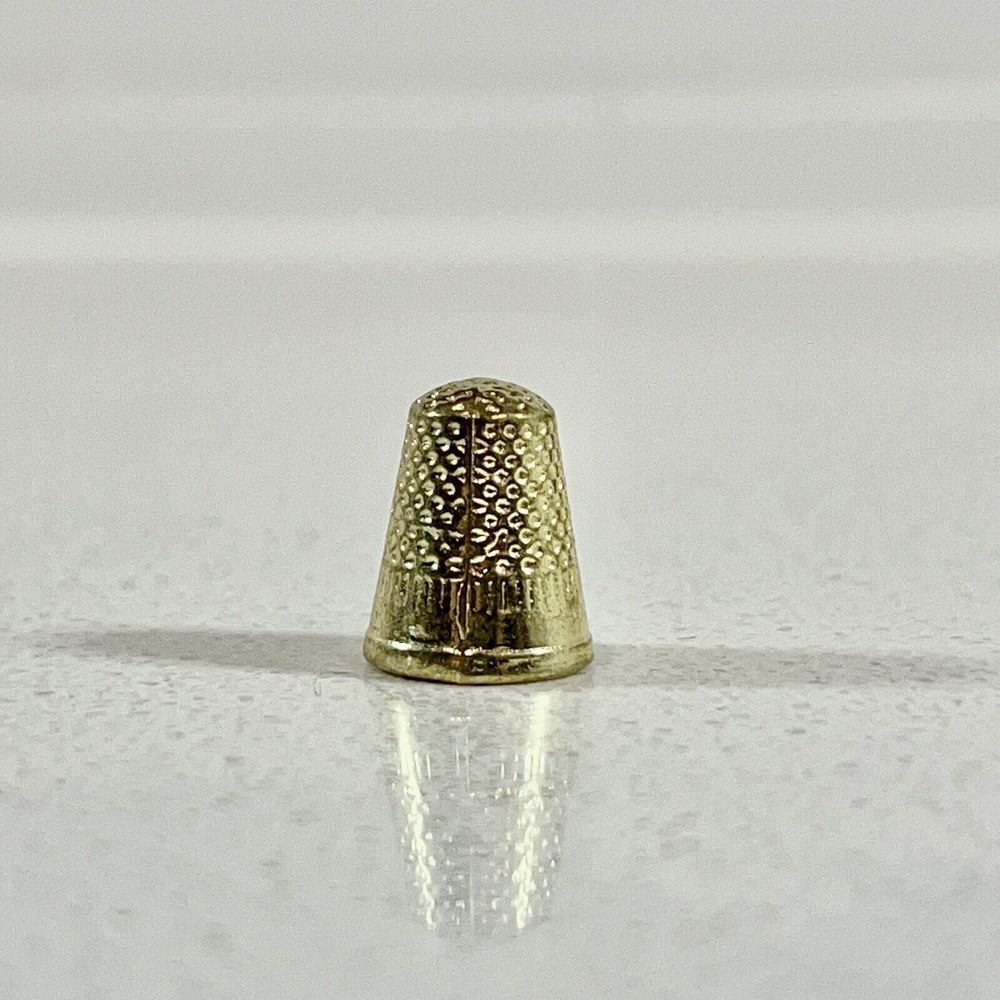 Monopoly Thimble Deluxe Edition‎ GOLD TONE Mover Tokens Replacement Game Parts